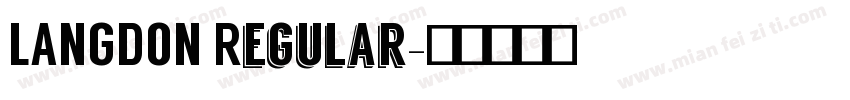 LANGDON Regular字体转换